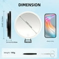 thumbnail image 3 of Maytalsory Lighted Makeup Mirror For Details three-level magnifying mirror: Space 30x Shaving Small Small Magnifying Mirror Magnification On Touch-ups With, 3 of 6