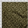 thumbnail image 4 of oneOone Viscose Jersey Dark Olive Green Fabric Leaves Diy Clothing Quilting Fabric Print Fabric By Yard 60 Inch Wide, 4 of 7