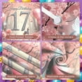 thumbnail image 4 of Pink Style 17th Birthday Banner Unicorn Sweet 17 Backdrop Cherry Blossom Design Pink Balloons Birthday Celebration Background for 17th Birthday Party Teenage Celebration Girls' Birthday, 4 of 9