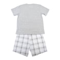 thumbnail image 2 of Pijama George Talla CH Print Cuadros Gris 2 Piezas, 2 of 4