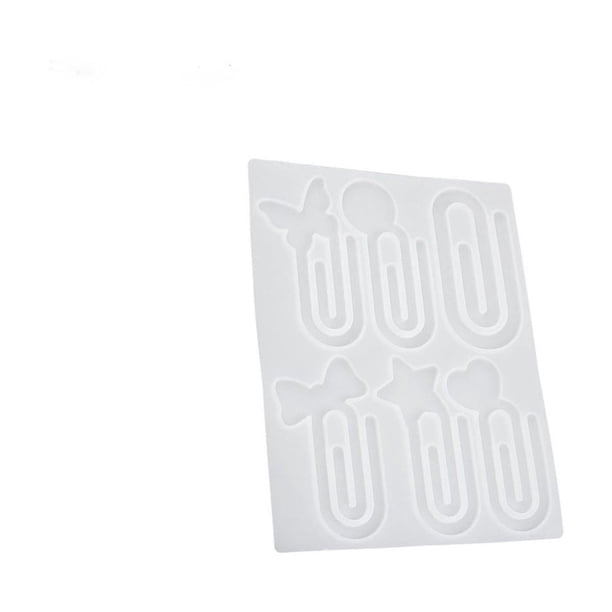 Moldes de silicona para sujetapapeles con goteo | Moldes de silicona de grado alimenticio para hacer joyas, marcapáginas, llaveros y accesorios para el cabello | Múltiples formas y diseños d
