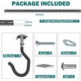 thumbnail image 4 of Ceiling Bike Storage Racks for Garage, Indoor Bike Storage Hanger with Adjustable Bike Hooks for 8 to 16 Bikes, 4 of 10