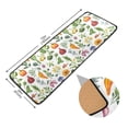 thumbnail image 3 of Dailycode Hallway Runner Rug 2x6 Non Slip Absorbent Soft Floor Mat for Home Kitchen Bedroom Entrance Vegetable Peppers Flower Pumpkin, 3 of 7