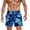 #02 Blue, variant on Men's Swimming Trunks Swim Shorts Beach Board Shorts Briefs Spa Trunks Breathable Swimwear Boxers Underwear Gym Stretchy Bathing Suit Digital Printed Swimsuit Bottom One Size
