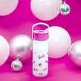 thumbnail image 2 of Zak Designs 20oz Harmony Barbie Water Bottle for Travel or At Home, Recycled Stainless Steel is Leak-Proof When Closed and Vacuum Insulated with Straw Lid and Carry Handle (White), 2 of 9