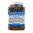 thumbnail image 2 of Aquatic Foods Inc. 12mm - 1/2" Brine Shrimp/Red Algae Color Enhancing & Spirulina/Green Algae Sinking Wafer Mix for Shrimp, Snails, Plecos, Catfish. Bottom and All Tropical Fish...WL 1-lb 14oz Med Jar, 2 of 6