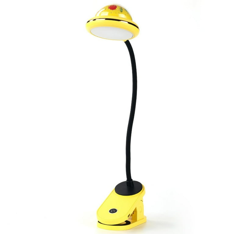 Eye Protection LED Light Lamp Adjustable Lighting Level Lamps for Children Kids Studying Yellow A