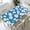 Blue Daisy, variant on ARTSLION Waterproof Fitted Rectangle Tablecloth With Elastic Edge, Wipeable Table Cover For 6 Ft Tables, Perfect For Outdoor Picnic & Camping,24x48in,Daisy Plaid