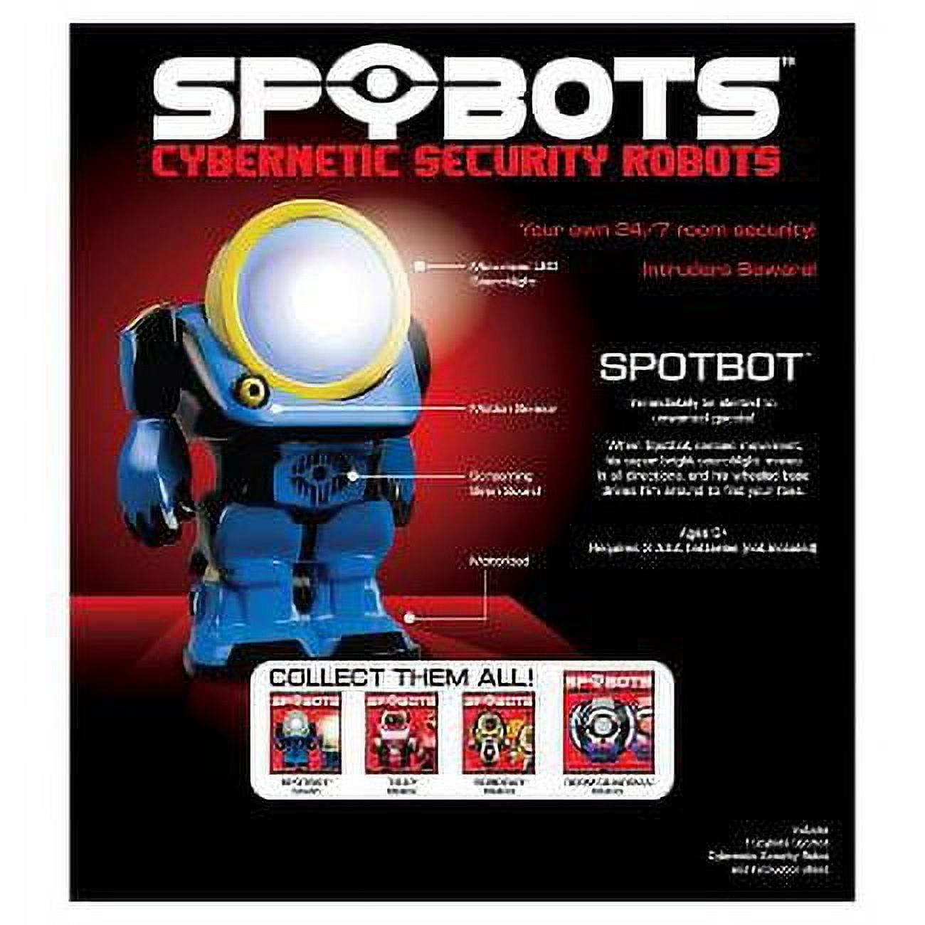 nsi international SpyBots SpotBot - security robot! LED serchlight. Fun Boys gadget toys. Ideal