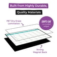 thumbnail image 3 of WallDeca Magnetic Dry Erase Weekly and Monthly Calendar Track to-Do's, 17 x 12" (2 Pack), 3 of 7