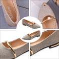 thumbnail image 3 of GOOHOCHY 1 par de zapatos planos puntiagudos de verano color piel, elegantes y antideslizantes para mujer soltera., 3 of 7