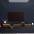 thumbnail image 6 of Batamex Parametric 63" Floating Shelf Modern Geometric Wooden 3D Wavy Wall Piece, 6 of 6