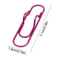 thumbnail image 3 of ZZkhGO Multi-Purpose Metal Pen Clip, Notebook Pen Stand Office Stationery Accessory, Portable Paperclip Multi Functional Pen Buckle for Desk Organizer, Hot Pink, 3 of 6