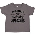 thumbnail image 3 of Inktastic Officially the World's Greatest Big Brother Boys Toddler T-Shirt, 3 of 5