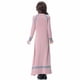 thumbnail image 4 of Vestido largo musulmán Herrnalise para niñas medianas y grandes, manga larga, cuello en V, vestido con bloques de color, 4 of 6