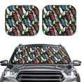 thumbnail image 2 of Yiaed Parrot Print Car Front Windshield Sun Shade,Foldable Anti-UV Car Sunshade for Front Window for Most Vehicles-Medium, 2 of 5