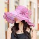 thumbnail image 5 of Sombrero de circunferencia de 56-58cm para mujer, sombrero para el sol de verano con ala grande, protector solar anti-ultravioleta, sombrero de playa para el sol, viajes al aire libre, sombrero de, 5 of 5