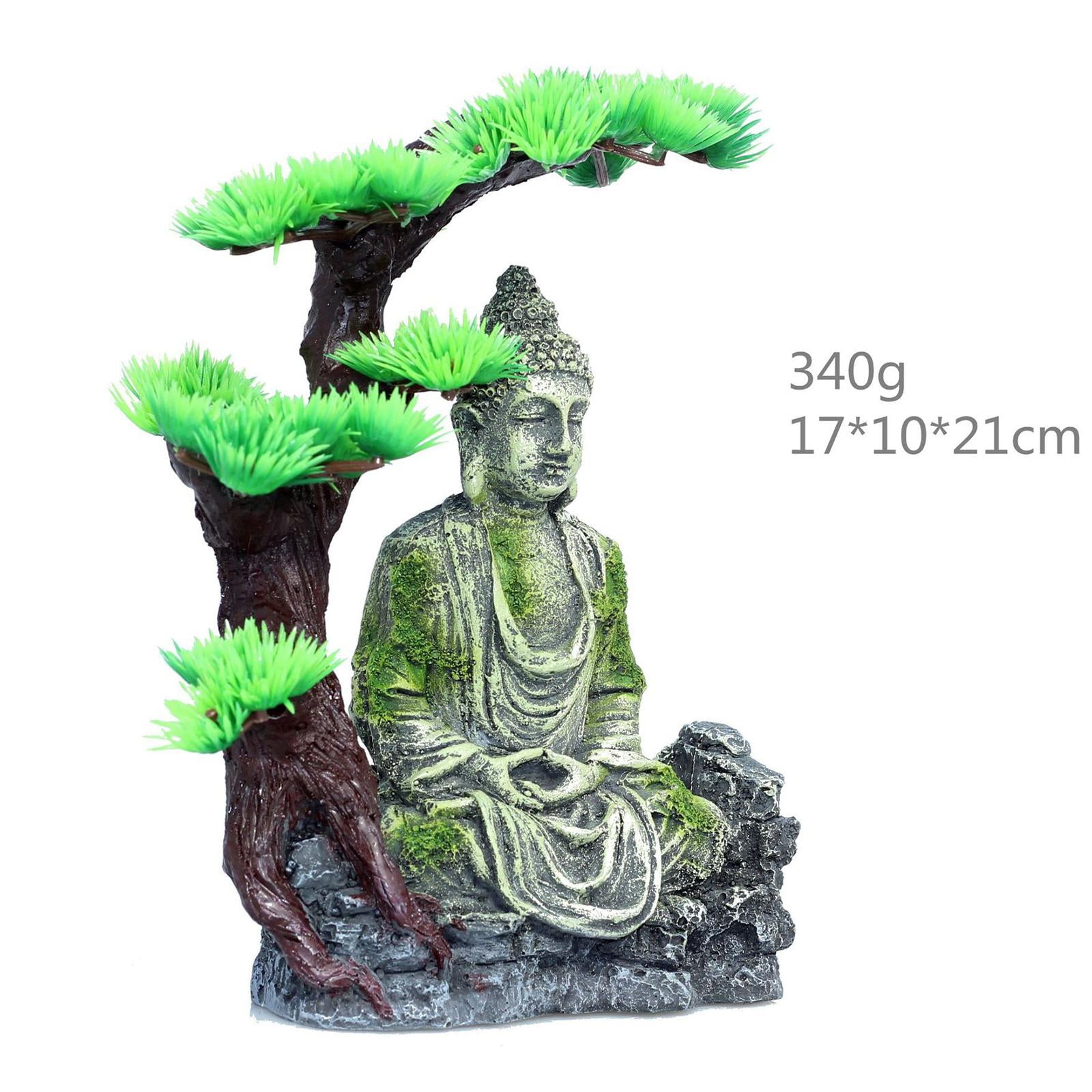 Fish Tank Decorations Aquarium Decoration Medium-Sized Ornaments Accessories Fish Hides Buddha Statue Home Desktop Decoration Ornaments , B B