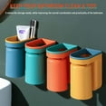 thumbnail image 6 of Toothbrush Holder Wall Mounted with Cup,2-in-1 Toothbrush Holders & Cups Set,Inverted Design for Easy Cleaning and draining,Stick-on Toothbrush Holder for Bathroom, 6 of 7