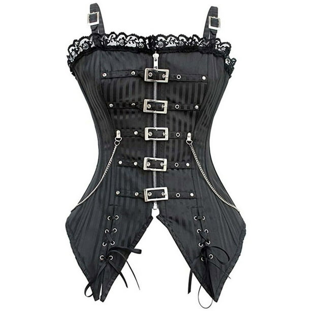 Corsés para mujer Overbust Corset Bustier Lencería Top Gothic Bandage Fajas Ropa interior sexy Fridja nalpqowj30252