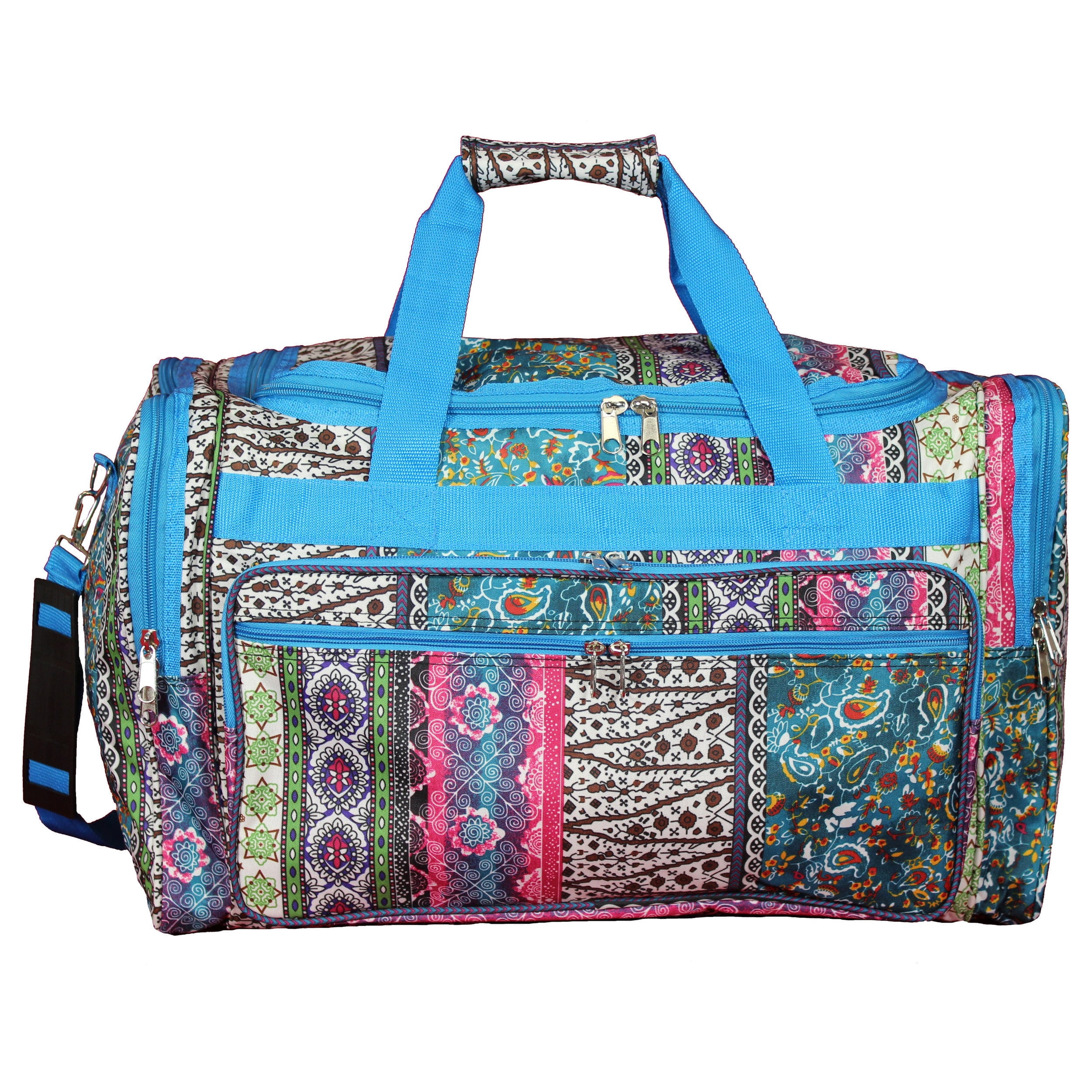 Travel Duffel Bag - Pink Multi Paisley 