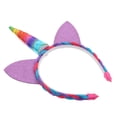 thumbnail image 1 of Diadema Poni Oreja para Mujer Cinta para Pelo de Accesorio de Frente Tocados de Niñas Accesorio Soledad Rainbow Pony Headband, 1 of 8