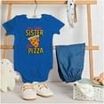 thumbnail image 3 of Will Trade Sister for Pizza Joke Romper Boys or Girls Infant Baby Brisco Brands NB, 3 of 7
