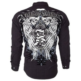 Camiseta Manga Larga Xtreme Couture Para Hombre - Algodón Suave, Estampado Completo Y Corte Regular