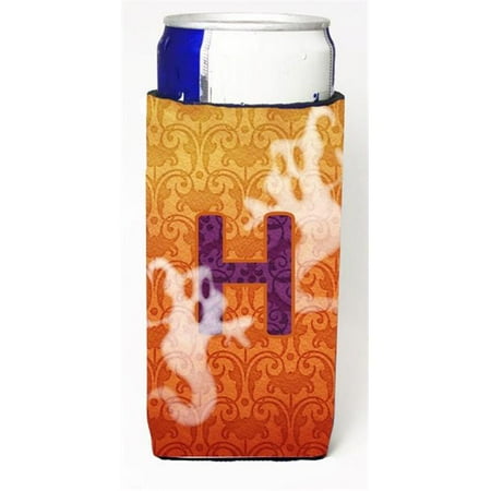 

Halloween Ghosts Monogram Initial Letter H Michelob Ultra s For Slim Cans