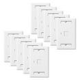 thumbnail image 3 of NavePoint Keystone Jack Wall Plate 1-Port, Low Profile, Single Gang, White, 10-Pack, 3 of 4