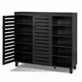 thumbnail image 5 of UBesGoo 45"W Shoe Cabinet with 2 Doors & Adjustable Shelves for 30 Pairs, Tall Large Shoe Storage Rack for Entryway Living Room Closet, Black, 5 of 14