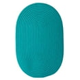thumbnail image 2 of Colonial Mills Indoor/Outdoor Boca Solid Braided Doormats Turquoise - 35" x 54", 2 of 2