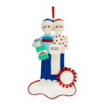 thumbnail image 1 of Adornos para árboles de Navidad Colgante Decoración de anillo de cinta de resina colgante para el hogar, 2 personas Yuarrent HA001055-04, 1 of 6
