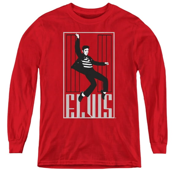 Elvis Presley - One Jailhouse - Youth Long Sleeve Shirt - Small
