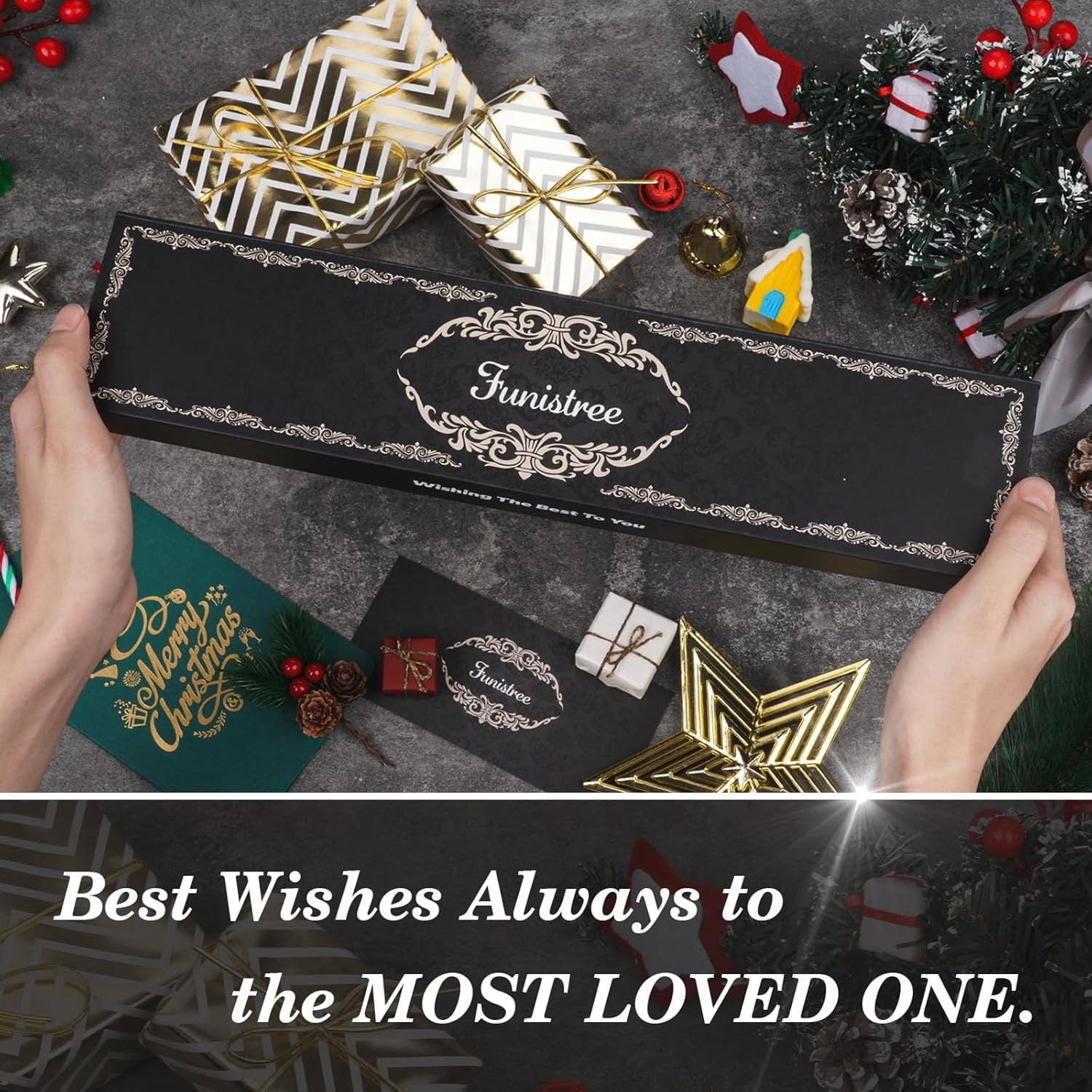 8 inch Professional Chef Knife, Sharp Kitchen Knife, German High Stainless Steel EN1.4116, Gifts for Men Women Him Husband Dad, Christmas Anniversary Birthday Gift from Wife Daughter Son