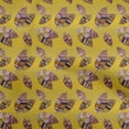 thumbnail image 1 of oneOone Cotton Poplin Twill Yellow Fabric Leaves Dress Material Fabric Print Fabric By The Yard 56 Inch Wide-aB, 1 of 5
