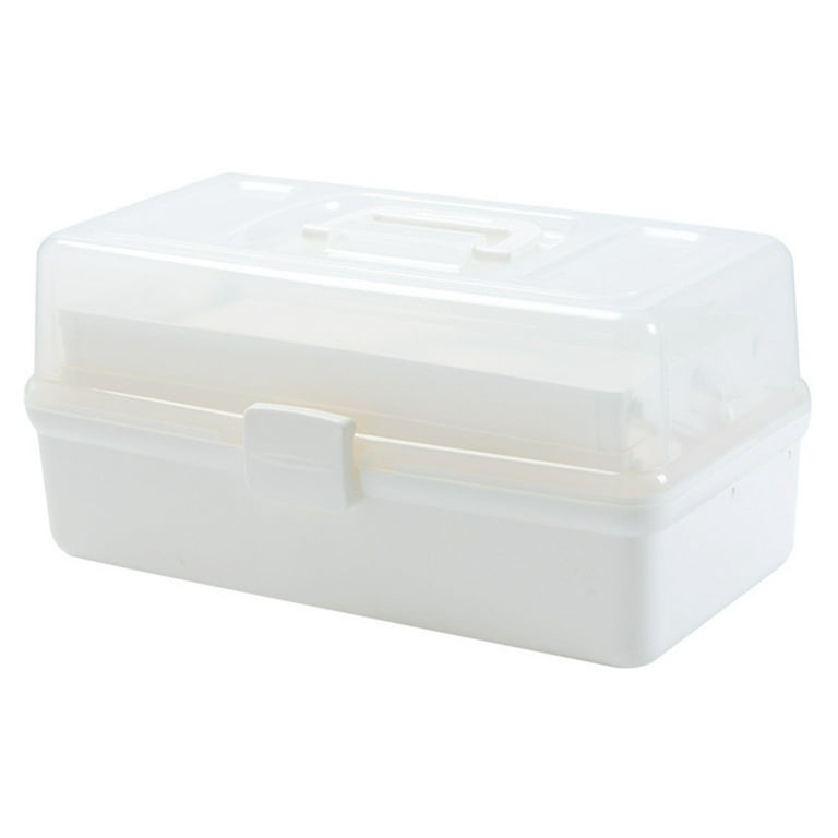 Plastic Medical Box Organizer Easy To Store For Home, Living Room White M