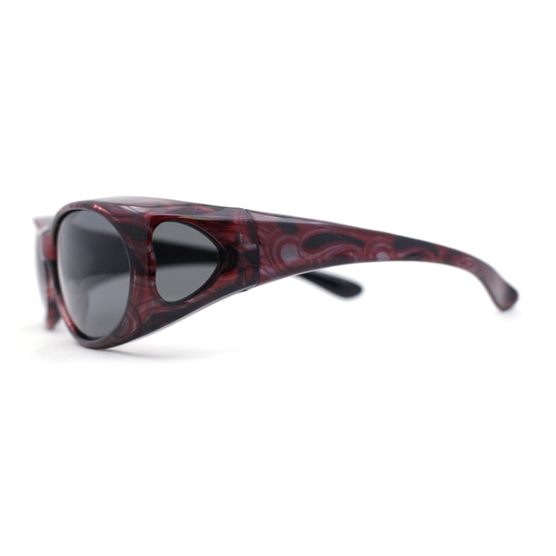 Women’s Red Oval Sunglasses with Dark Lenses The Meg Medium Women main image 2