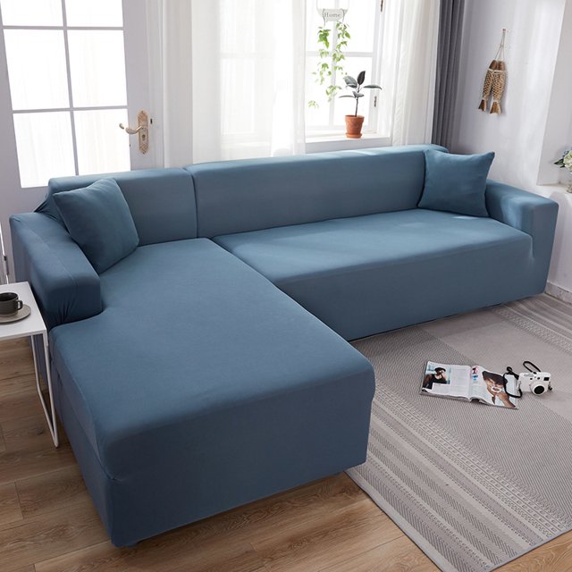 BBLVER Housse de Canapé Extensible Simple en Forme de L Lavable pour Salon Motif Moderne