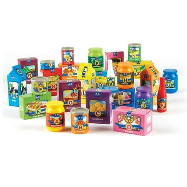 Learning Resources, LRN7729, A-Z Alphabet Groceries Activity Set, 26 / Set, Assorted