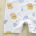 thumbnail image 5 of Xudanell Baby Boys Girls Romper One-Piece Beach Outfit Summer Clothes 0-24 Months (6-12 Months, Gold), 5 of 6