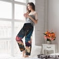 thumbnail image 6 of KLL Womens Abstract Peacock Painting Print Pajama Pants Soft Pajama Bottoms for Women Cozy Lounge Pants-XX-Large, 6 of 7