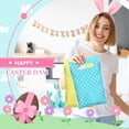 thumbnail image 4 of 48 Pieces Plastic Easter Gift Bags with Handle Bulk Polka Dot Favor Bags Pastel Treat Goodie Candy Wrapping for Easter Spring Party Supplies Decoration, 4 of 4