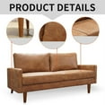 thumbnail image 2 of Saint Birch 13015S Saint Birch Faux Leather Adair Sofa - Brown, 2 of 10