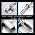 thumbnail image 2 of HSHDLDF 2 Pack Barrel Bolt Latch, Slide Bolt Latch 3 Inches Slide Latch Lock, Thickened Stainless Steel Sliding Lock for Door, Brushed Finish Sliding Bolt Lock, Sliding Bolt Latch with 12PCS Screws, 2 of 7