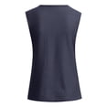 thumbnail image 4 of Women V Neck Sleeveless Knit Tee Tops Polyester All Season Wear, 4 of 4