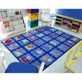 thumbnail image 2 of Joy Carpets Alphabet Blues 7'8" x 10'9" Area Rug In Color Multi, 2 of 7