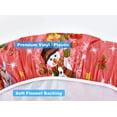thumbnail image 4 of Mantel Rally Home Goods de vinilo con diseño de muñeco de nieve rojo navideño, 92 a 107 cm, 4 of 8