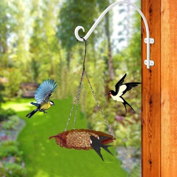 Estación De Alimentación Pájaros Lujo - Comedero, Baño Y Poste Múltiple Para Jardín