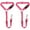 Pink, variant on Pet Dog Seat Belt for Car Headrest, Reflective and Adjustable with Bungee for Small Medium Large Dogs and Cats, 2 Pack